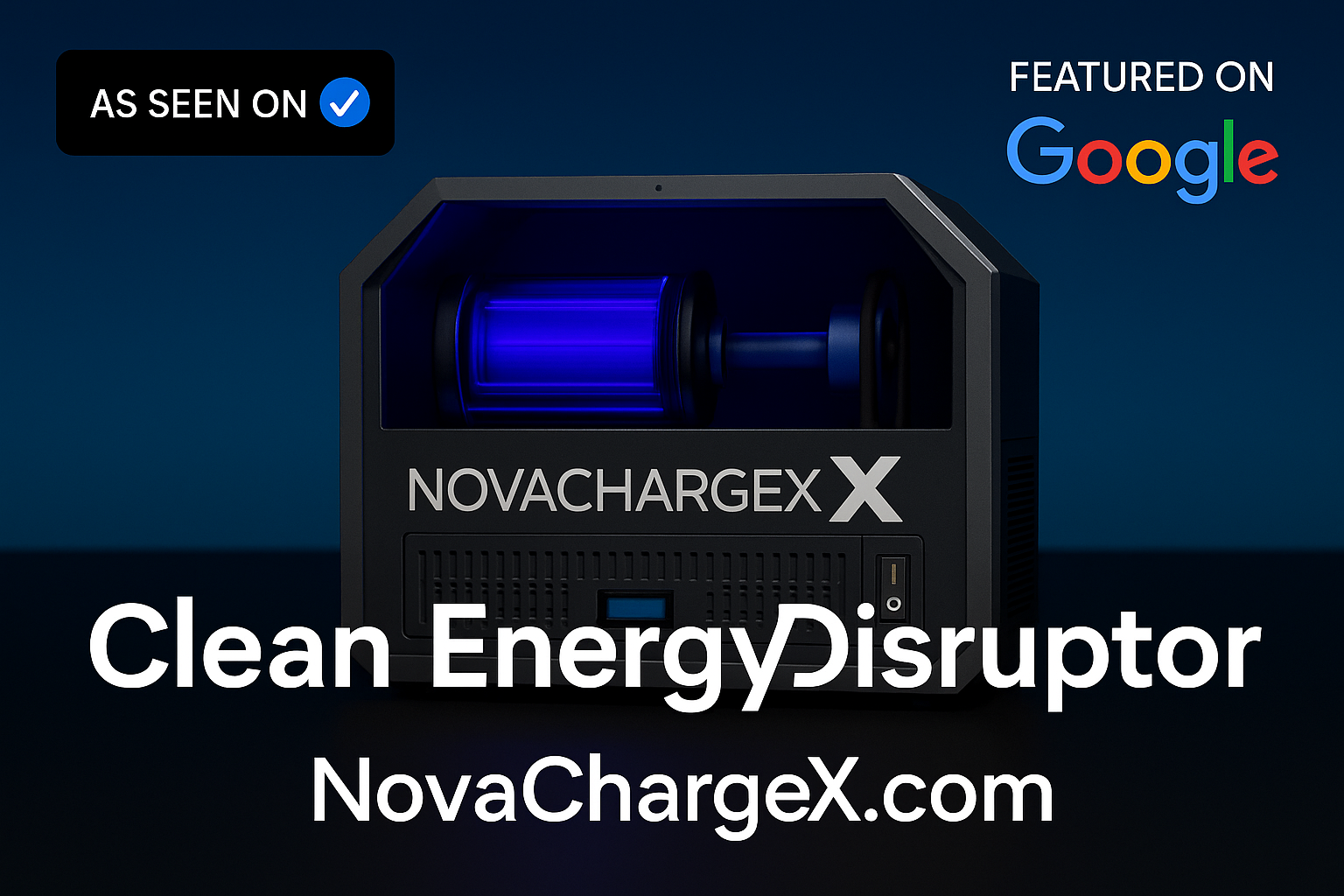 As seen and featured on Google as NovaChargeX clean energy