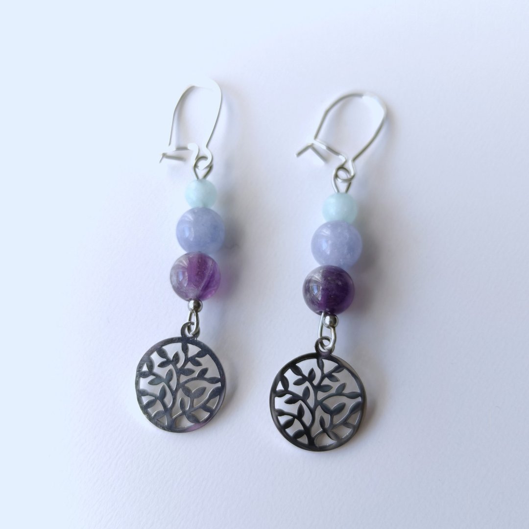 Kolczyki z kamieniami