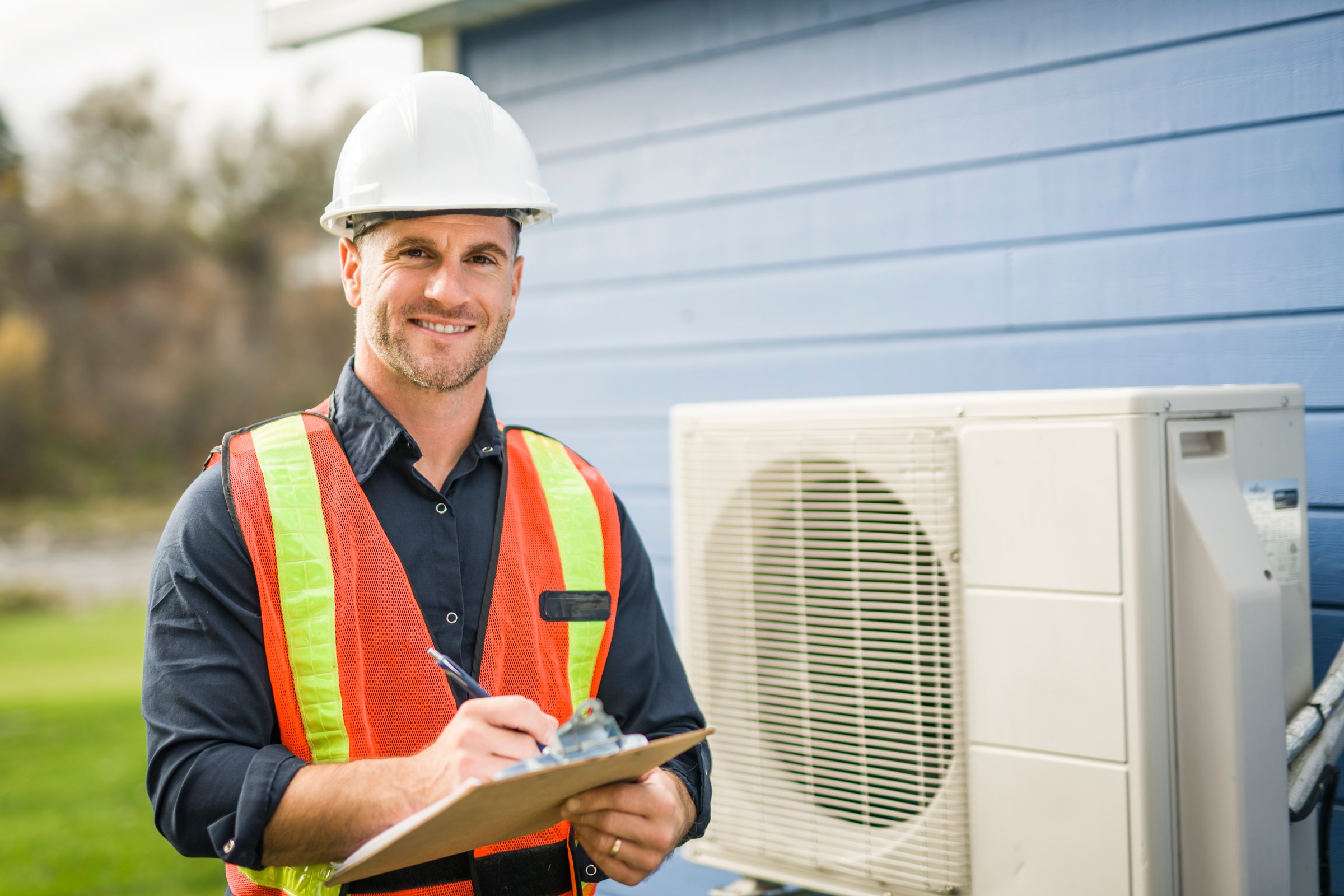 HVAC technician working
