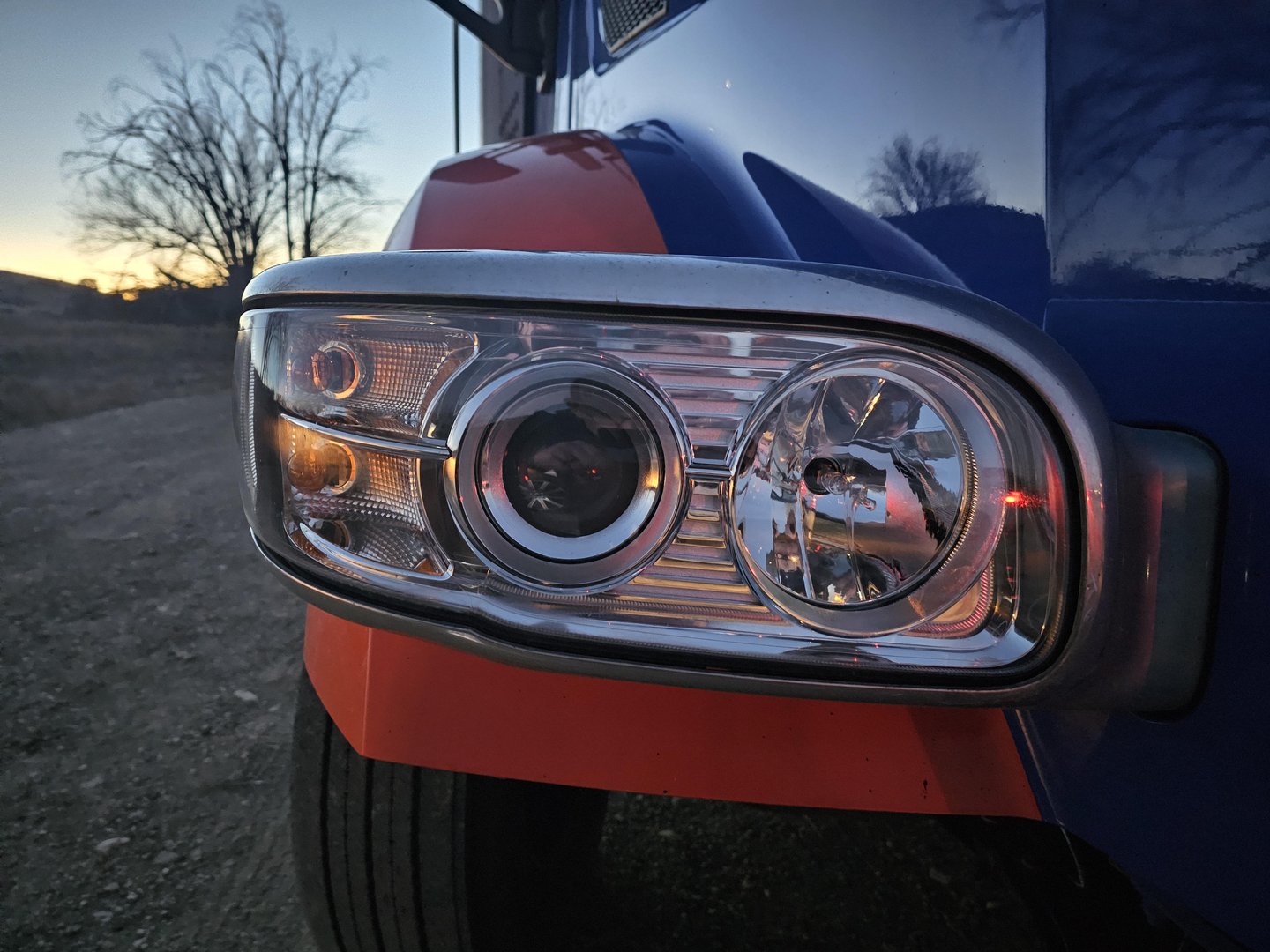 After headlight restoration - 18-wheeler crystal clear headlights