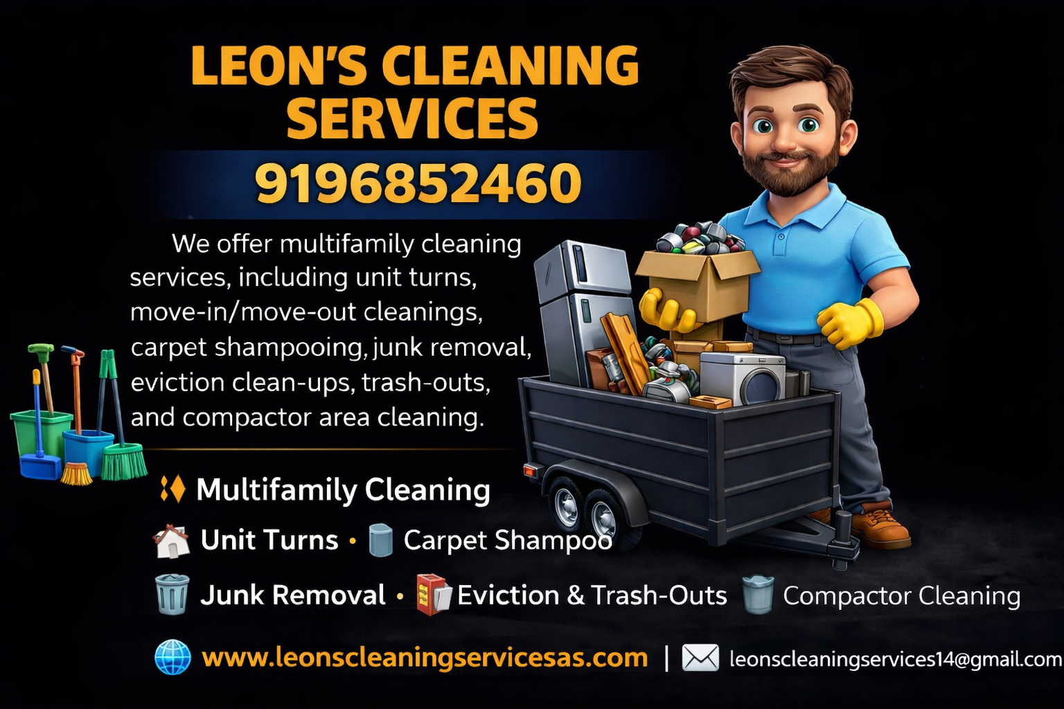 Leon's Cleaning Services Logo
