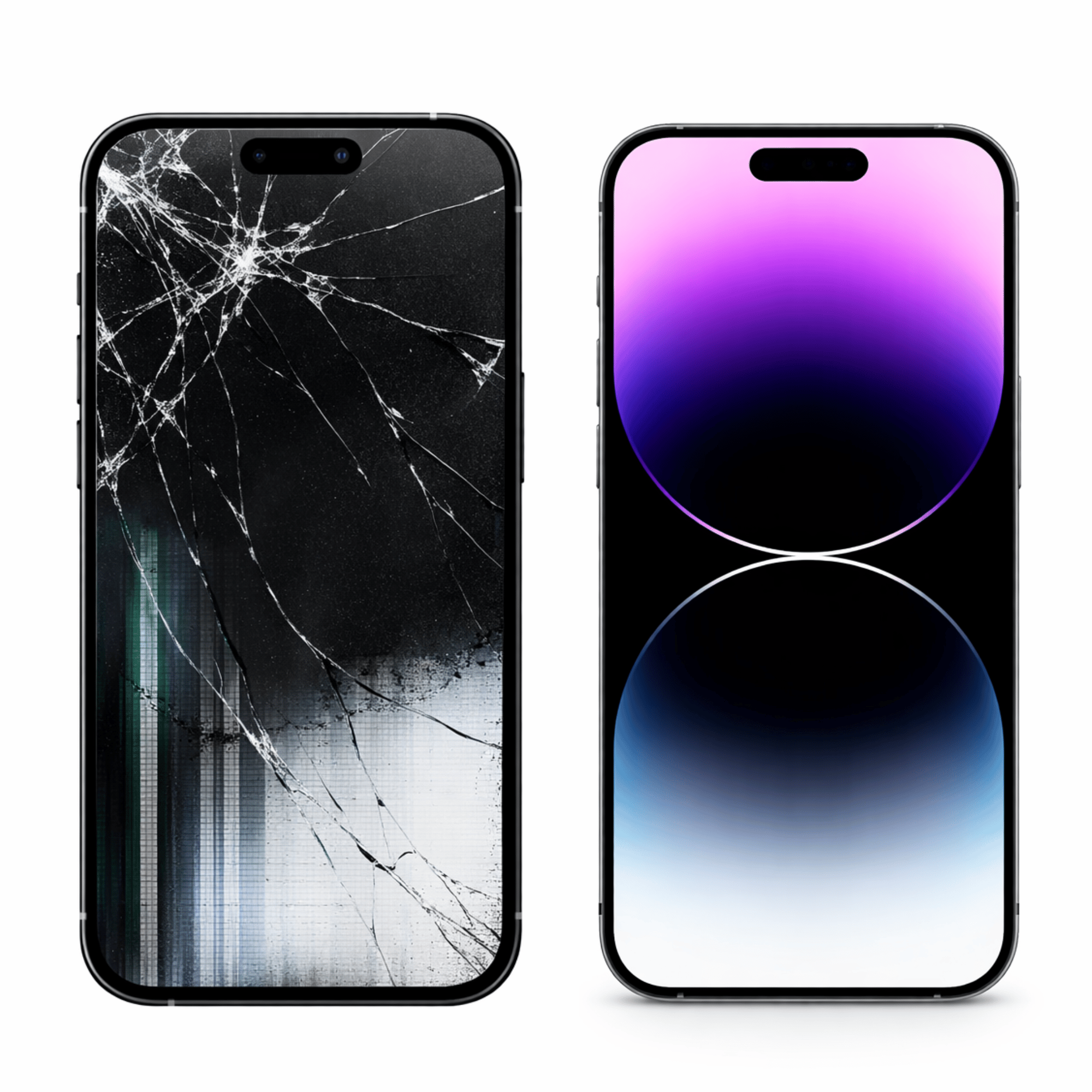 Technician repairing a smartphone