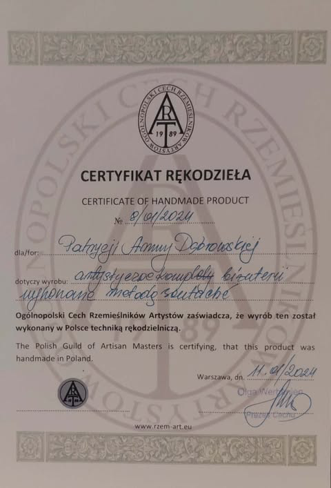 Ręczne tworzenie biżuterii sutasz