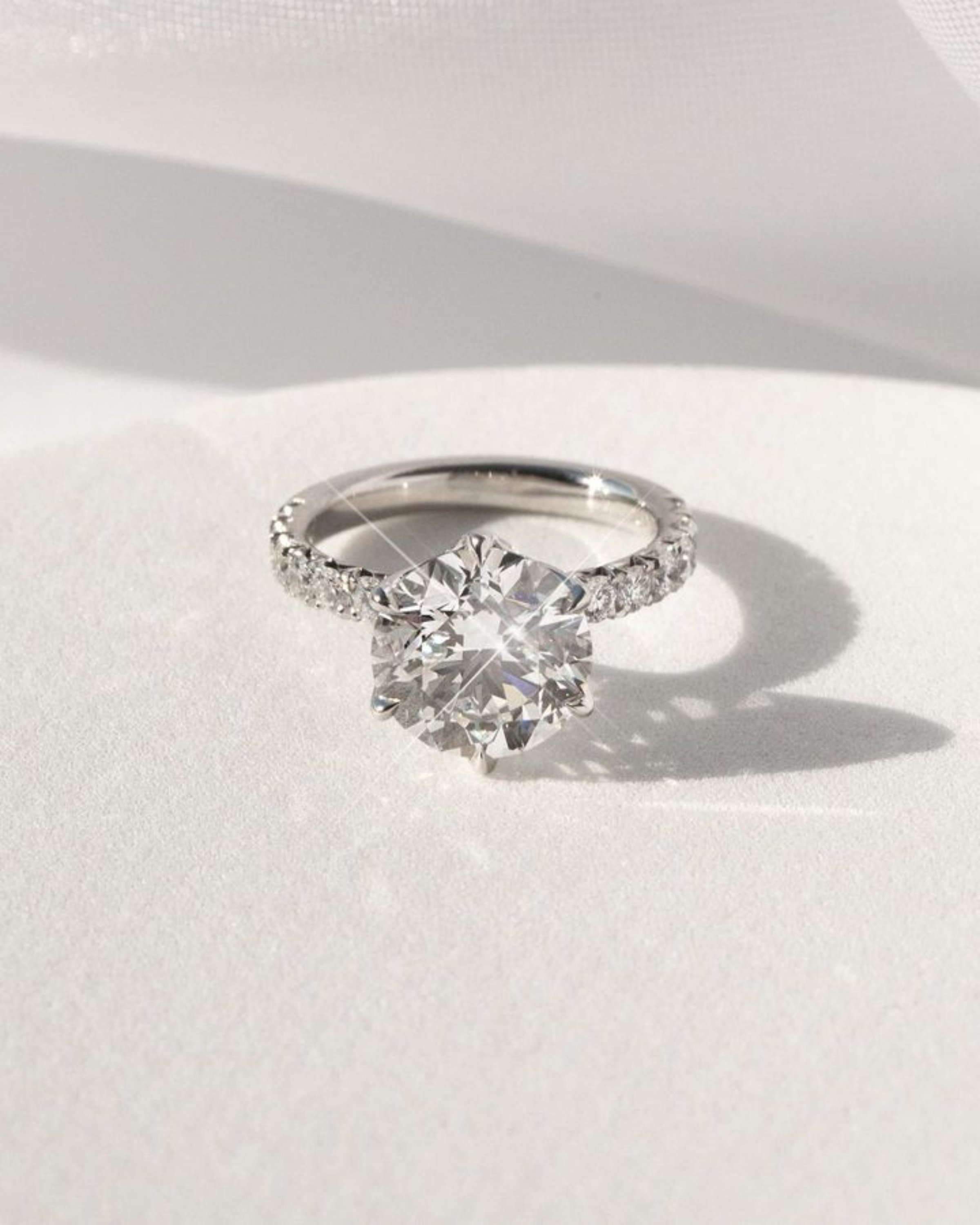 Elegant Large Diamond Gold Ring for Women