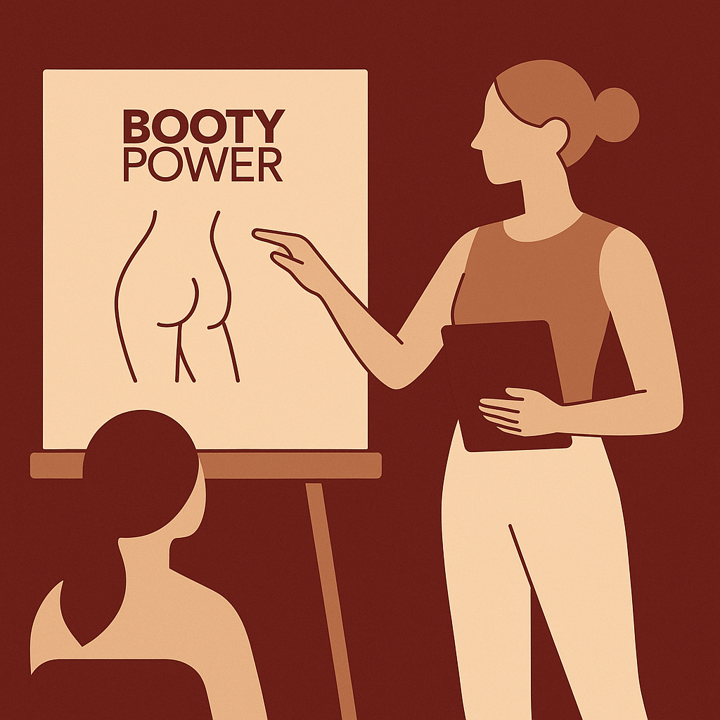 Professional twerk instructor teaching methodology