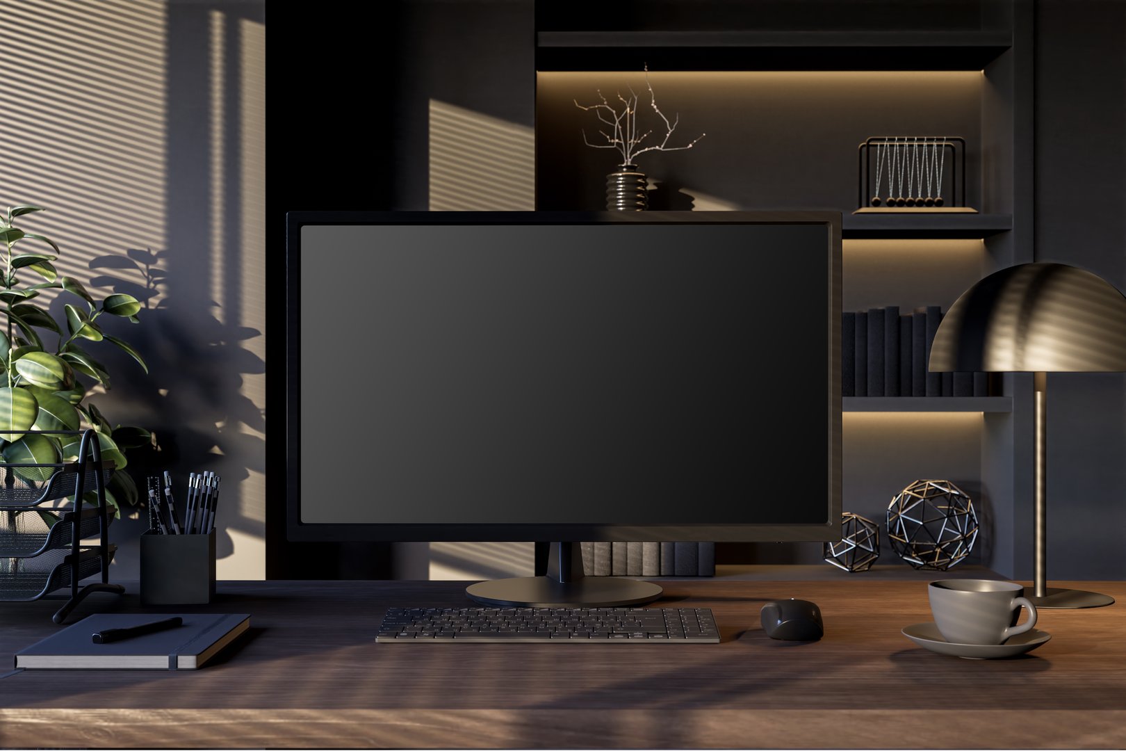 Modern web design workspace