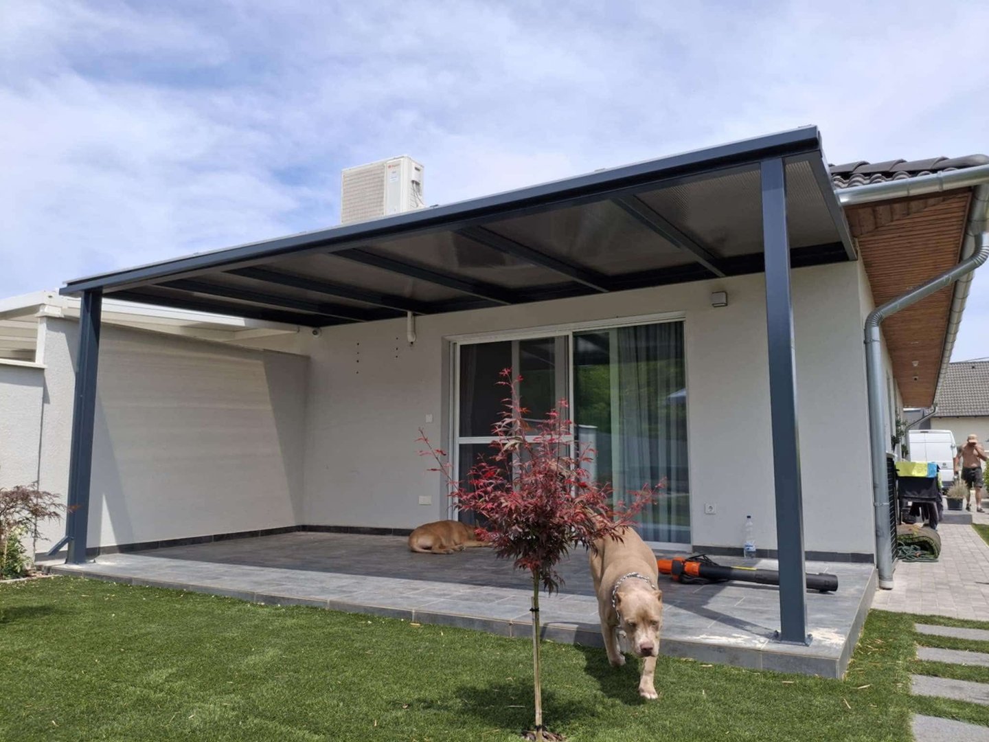 Terasz előtető referencia projekt