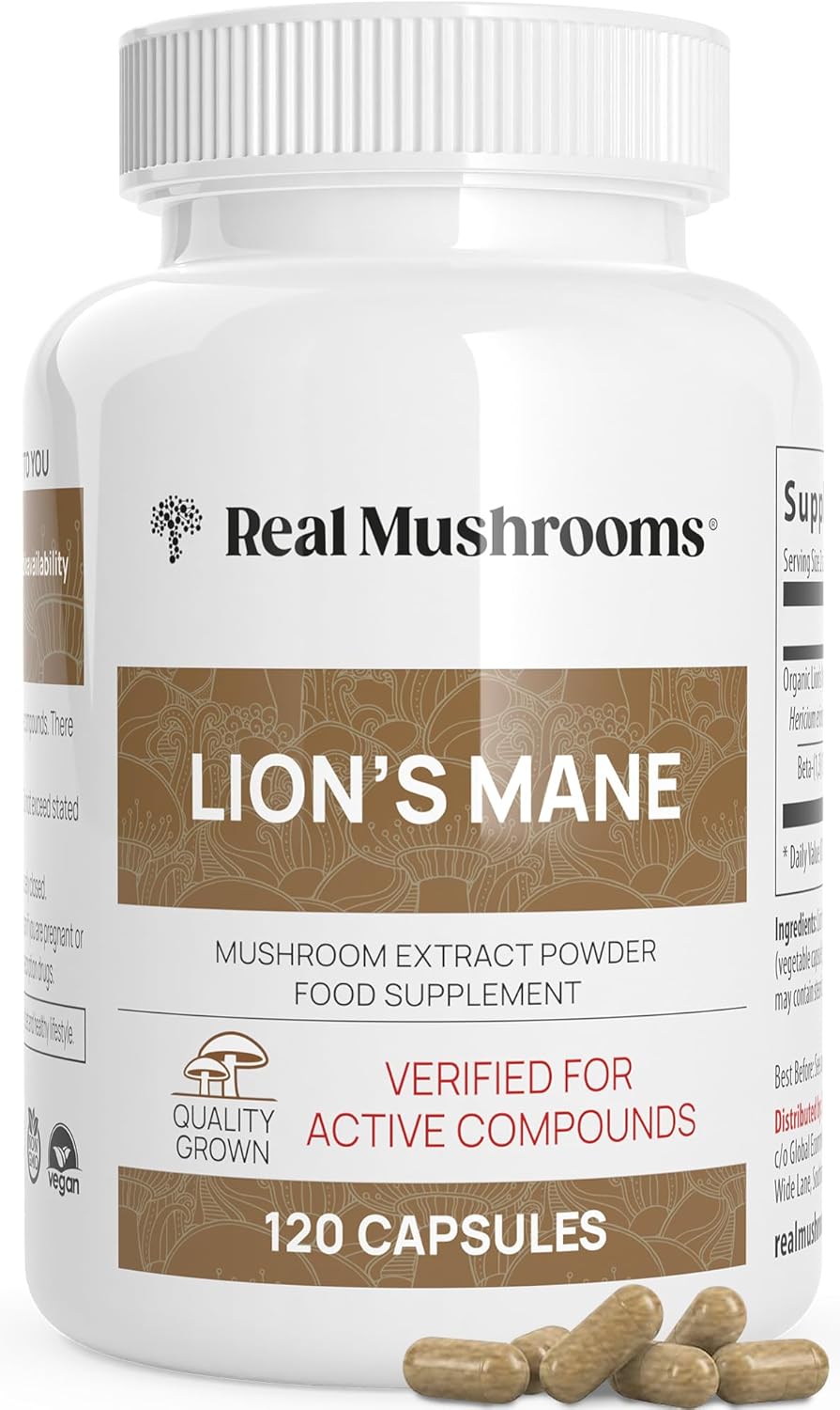Premium Lion's Mane supplement bottle