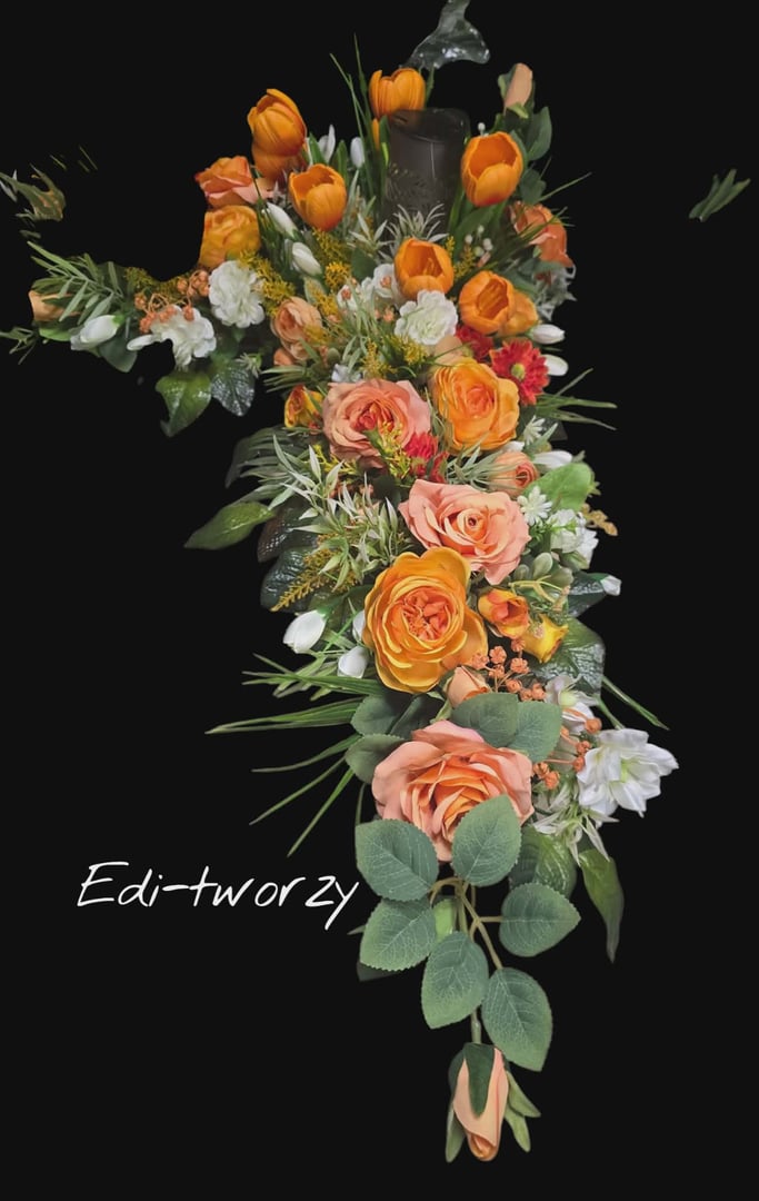 Kompozycja nagrobna narożna