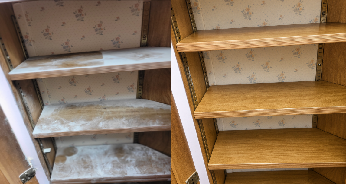 Before and after cleaning in Troy, Michigan