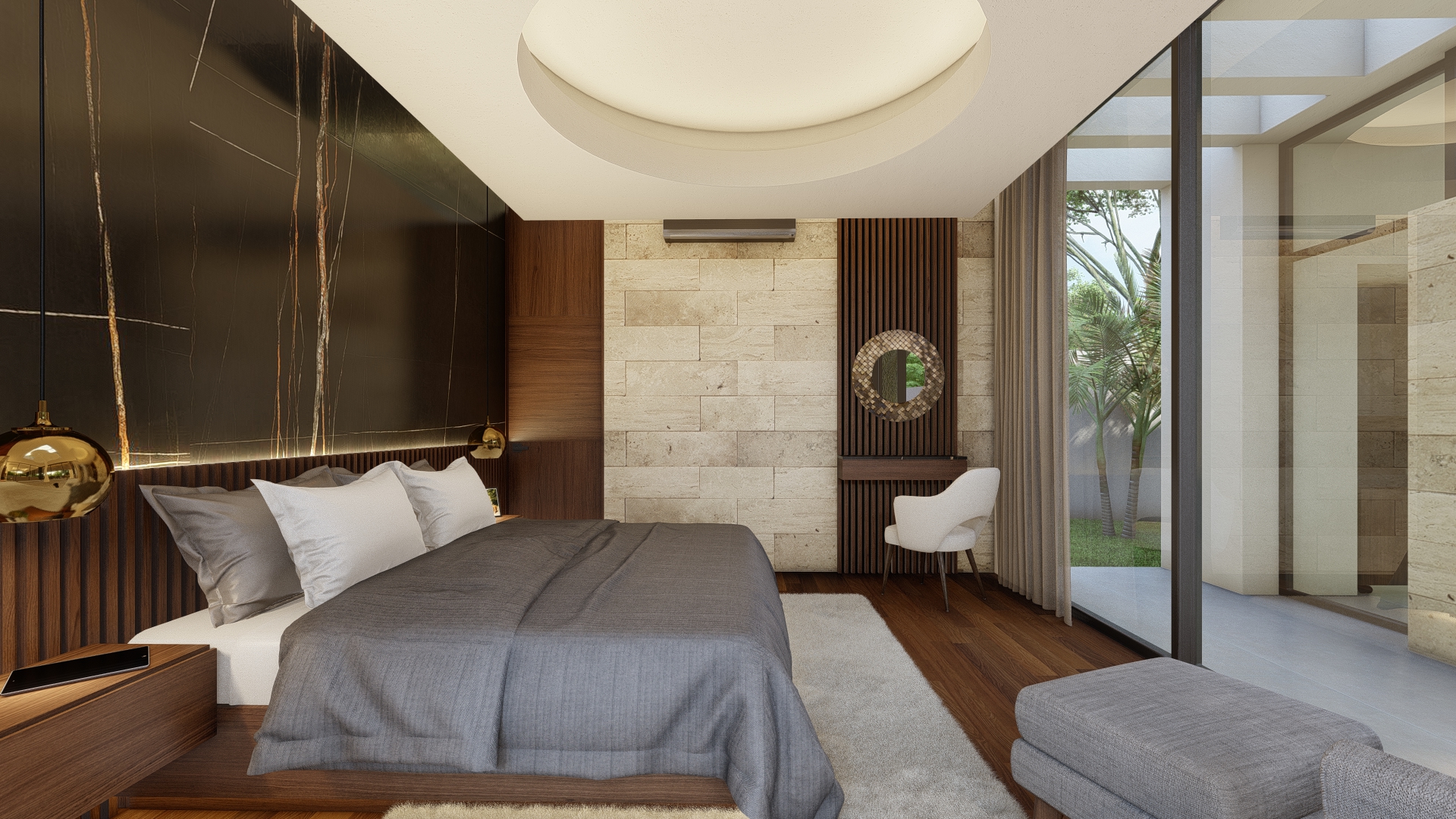 Casa Árbol - Recámara principal con diseño minimalista