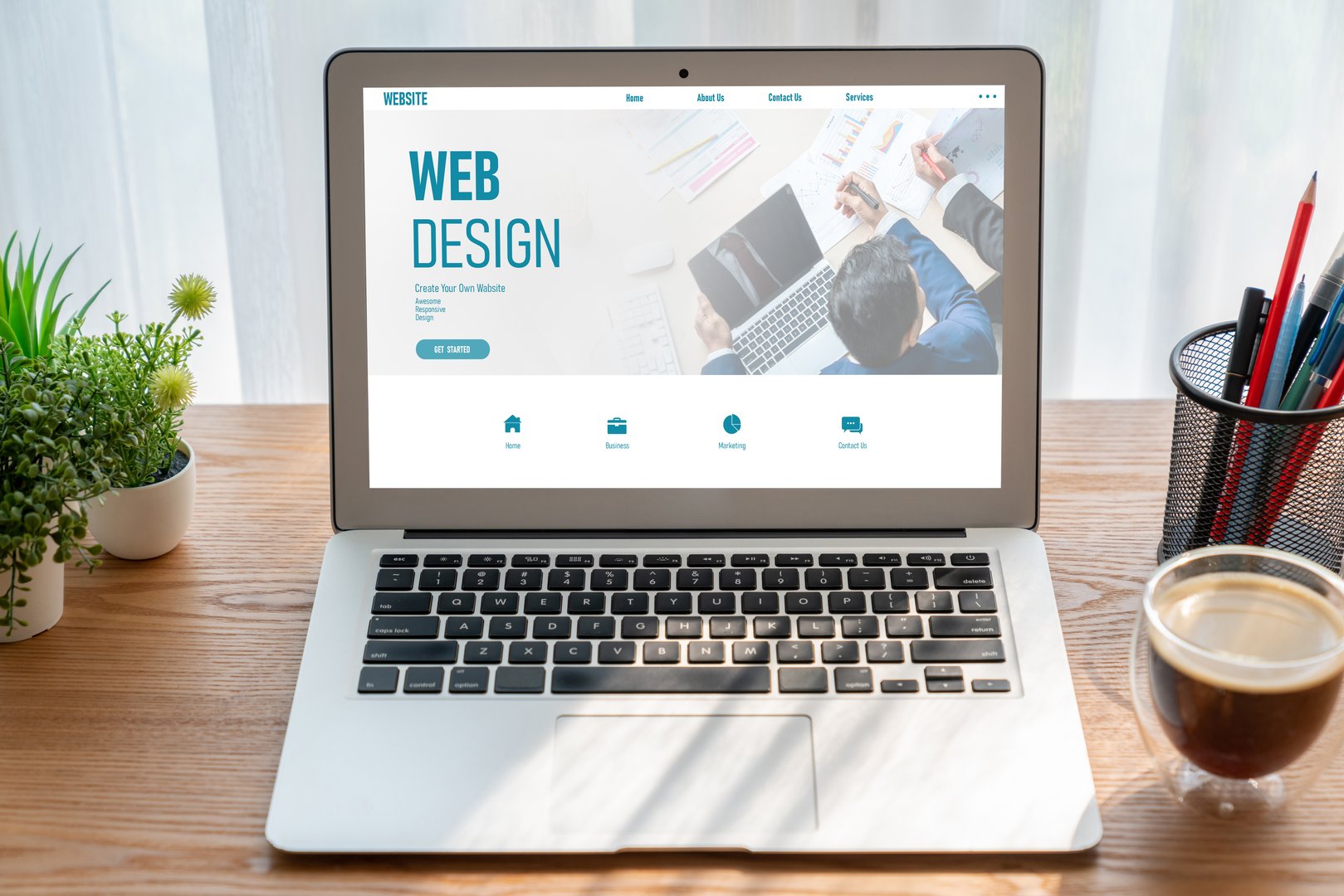 Website design software provide modish template for online retail business and e-commerce
