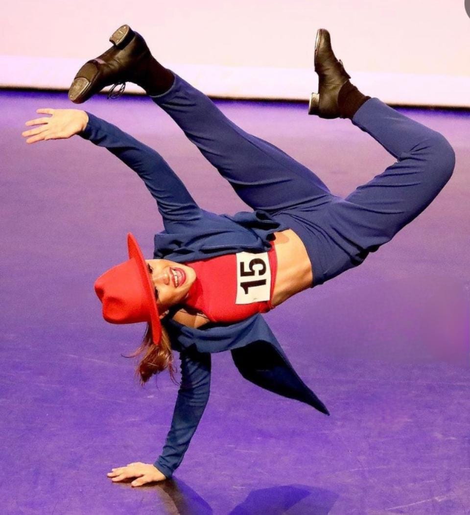 Tap dance training session