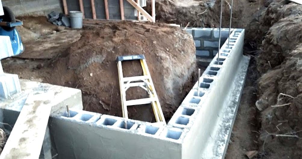 Block walls concrete walls and retaining walls