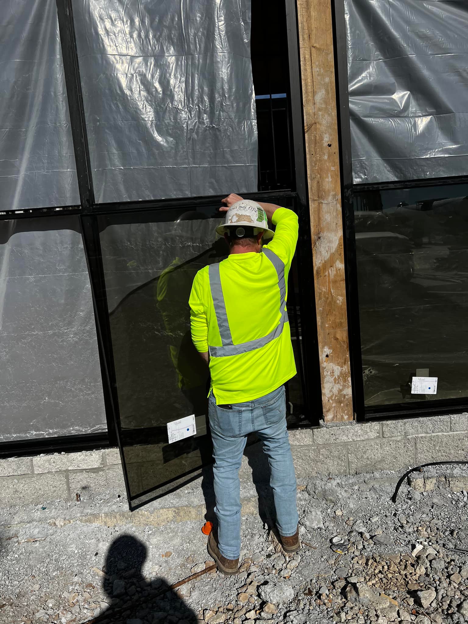 Commercial window installation process - professional glazing services Missouri