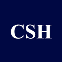 White letters "CSH" on a dark blue square background.