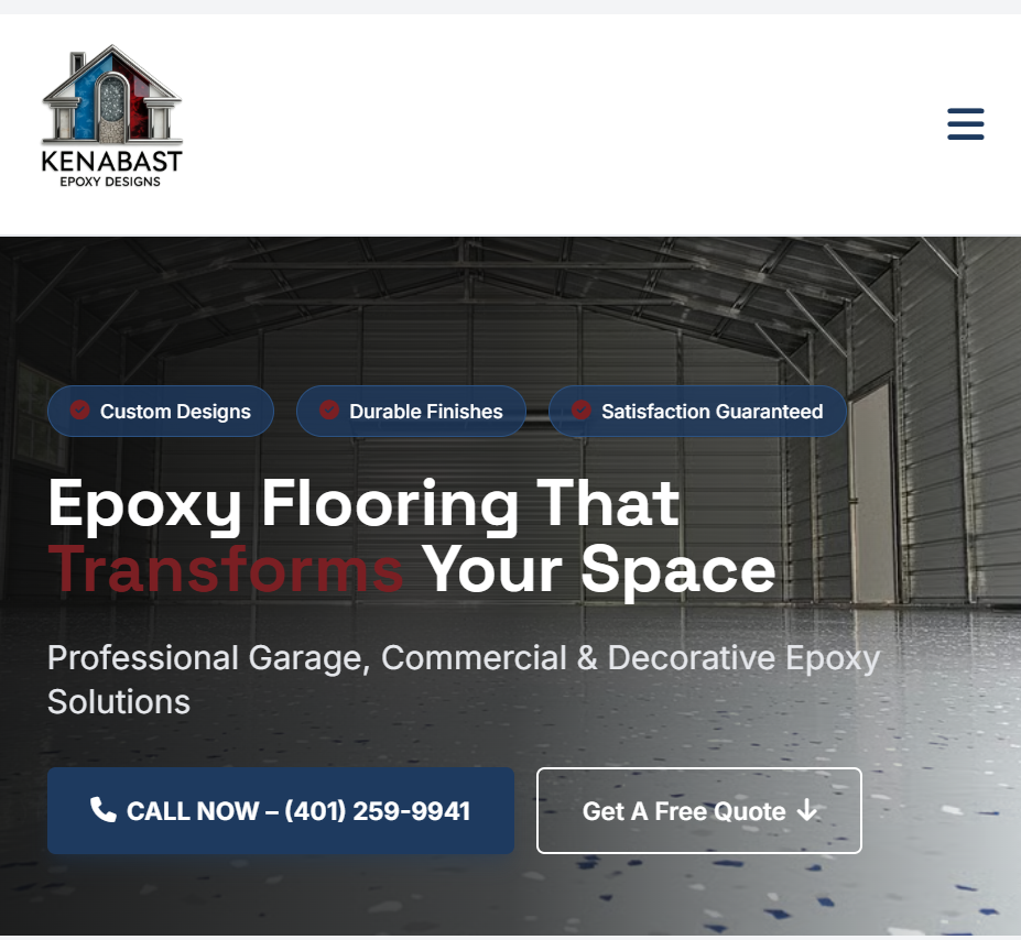 Kenabast Epoxy website preview