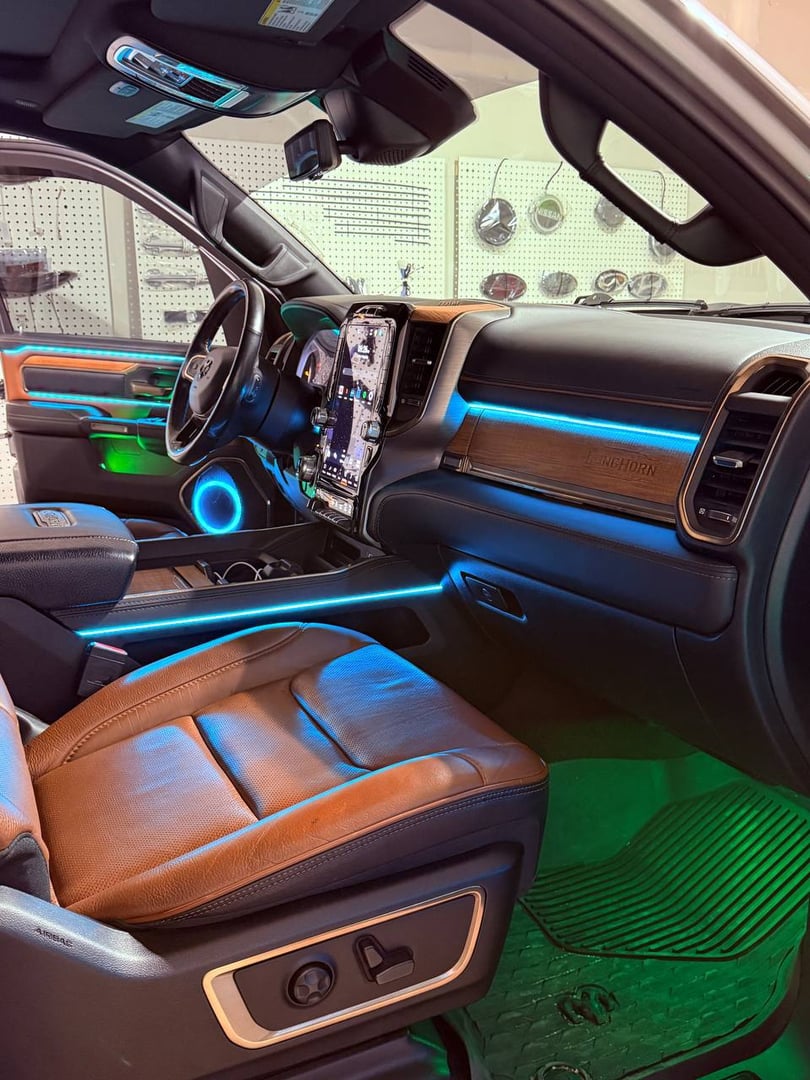 LED emblem glow effect