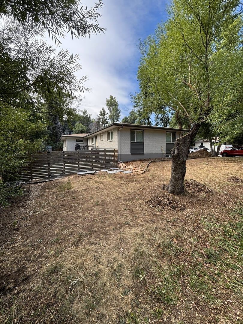 Before landscaping transformation