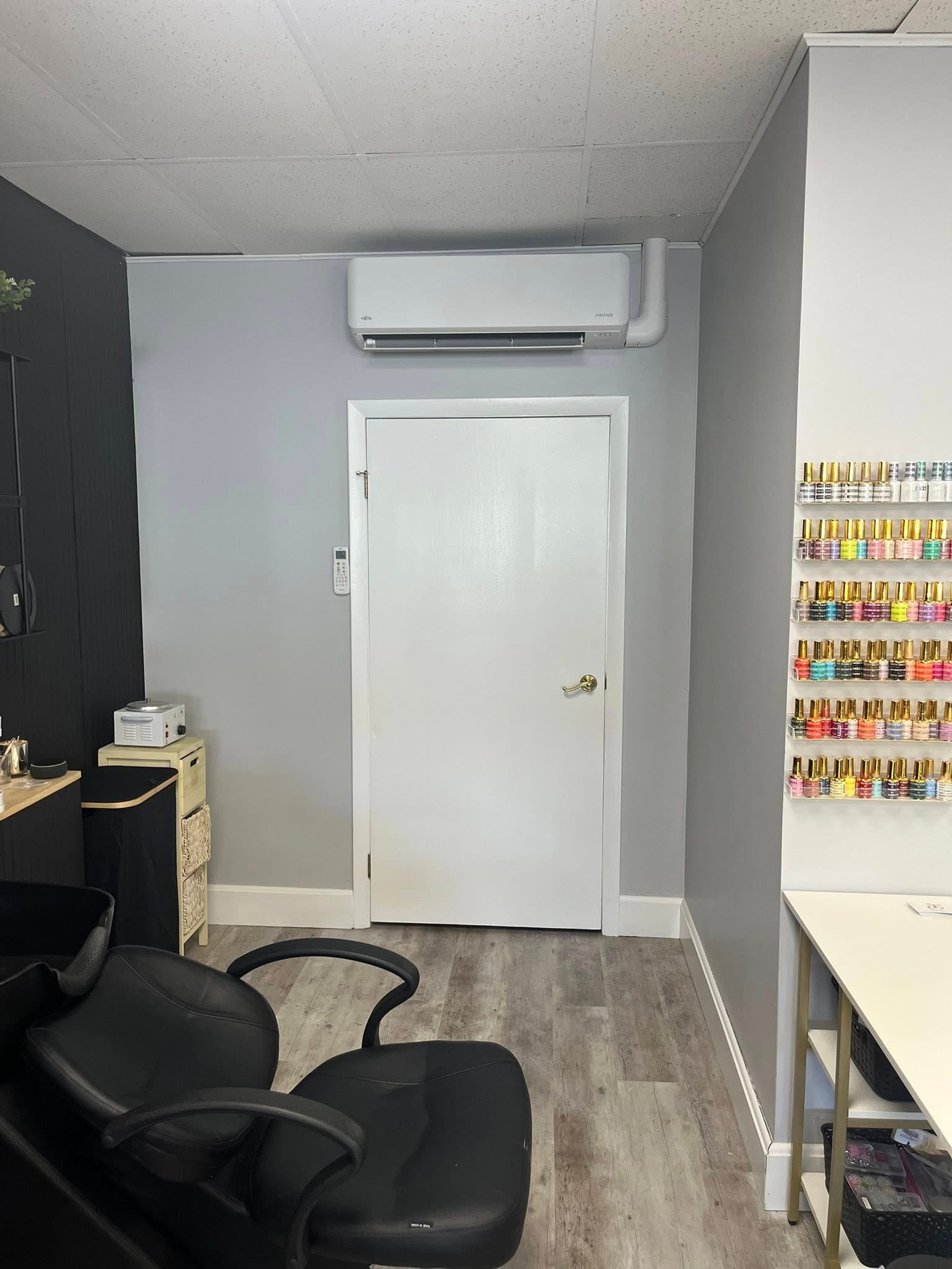 Indoor heat pump unit installation