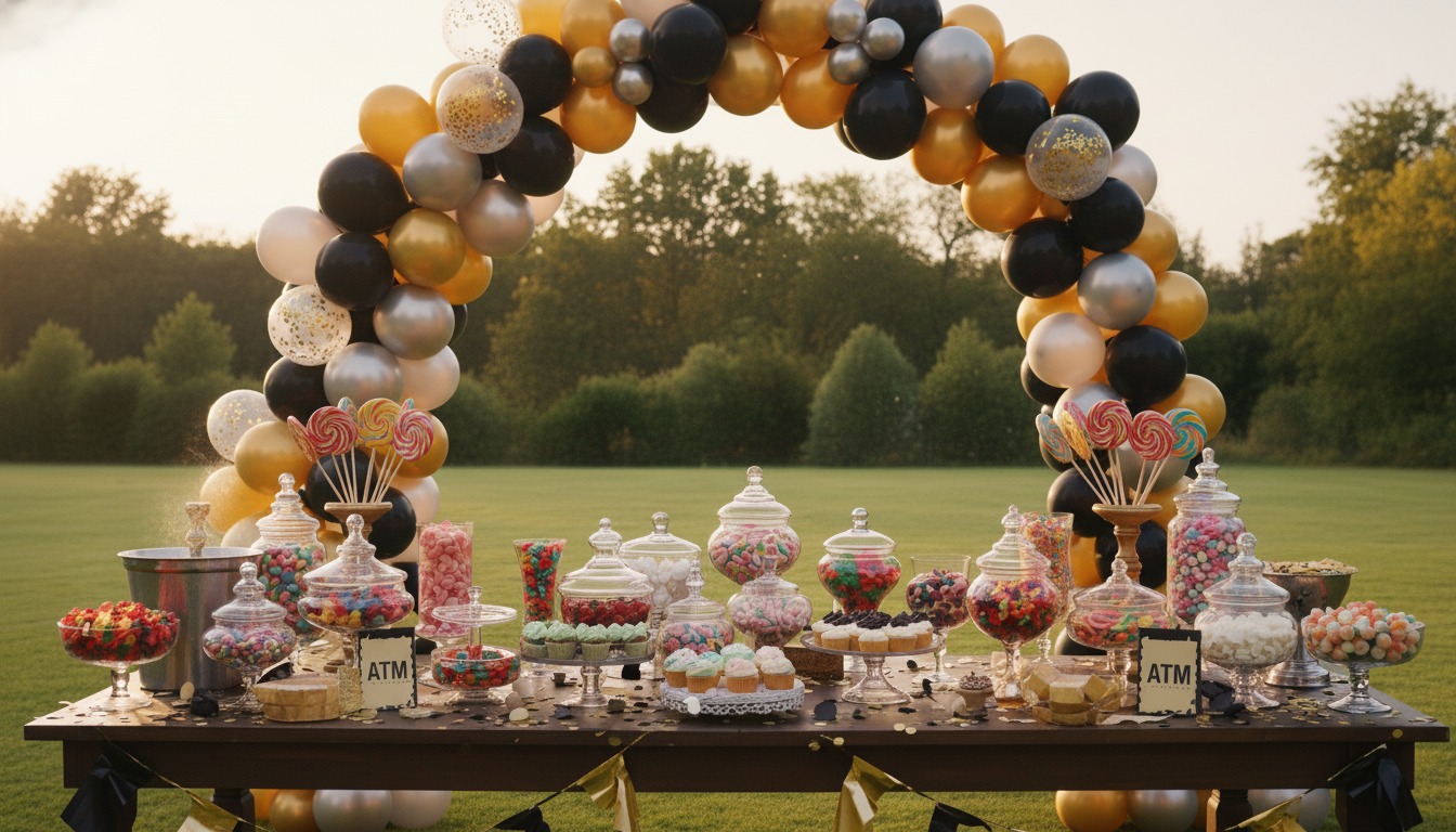 Mesa de dulces personalizada ATM