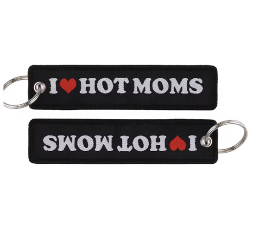 Embroidered Keys Tag Keychains