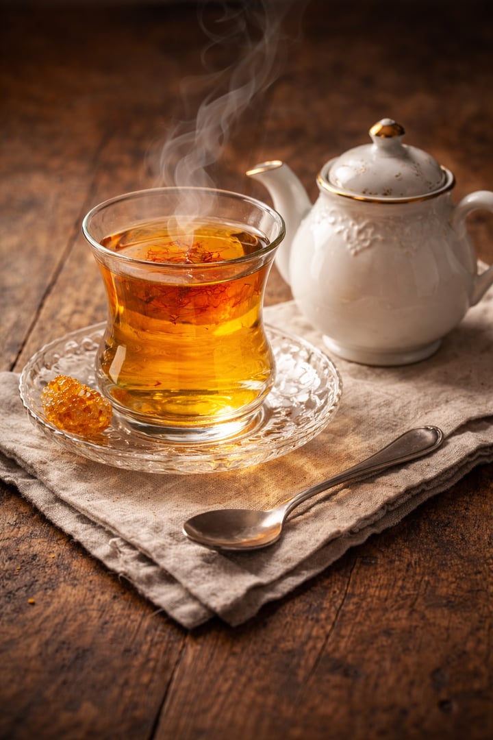 Saffron Tea With The Pot