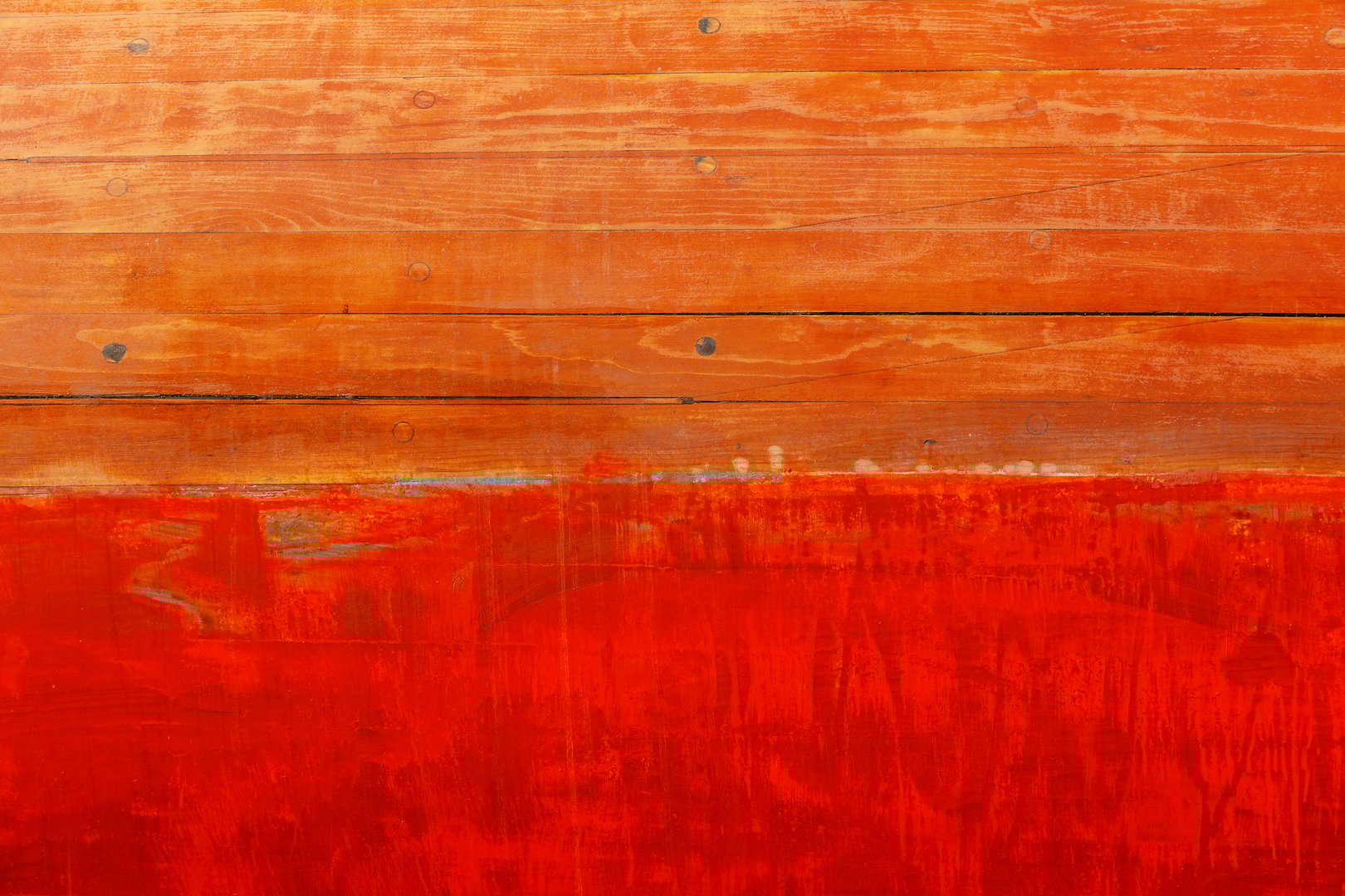 Yacht hull with antifouling paint underwater