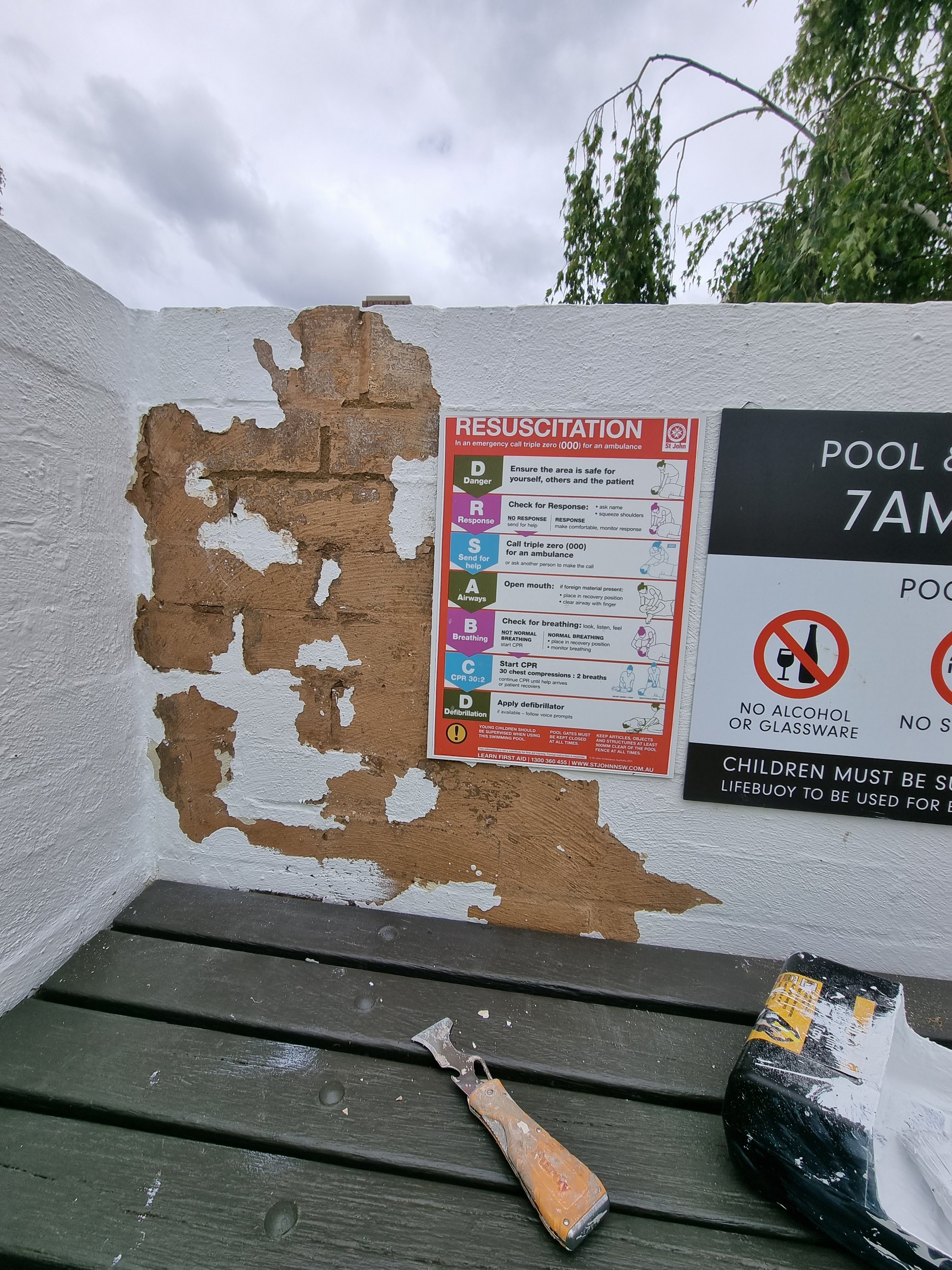 Quality Painting Group office building project - before renovation showing original exterior condition from November 2022