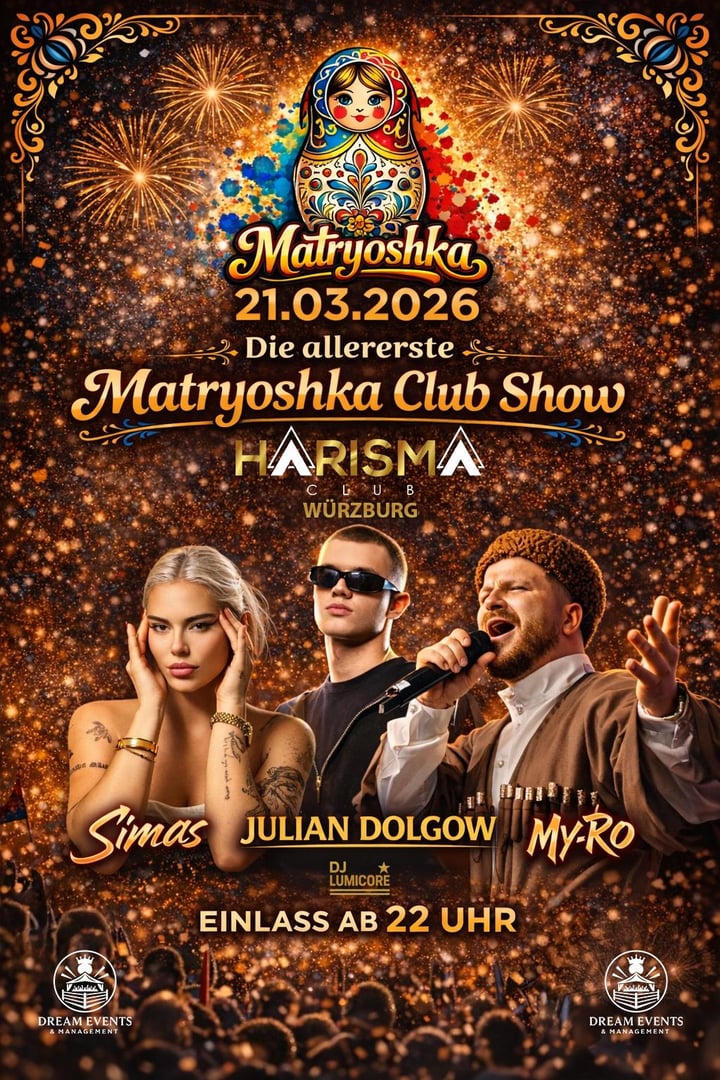 SIMAS LIVE - Erlebe SIMAS live am 21.03.26 im Harisma Club, Würzburg