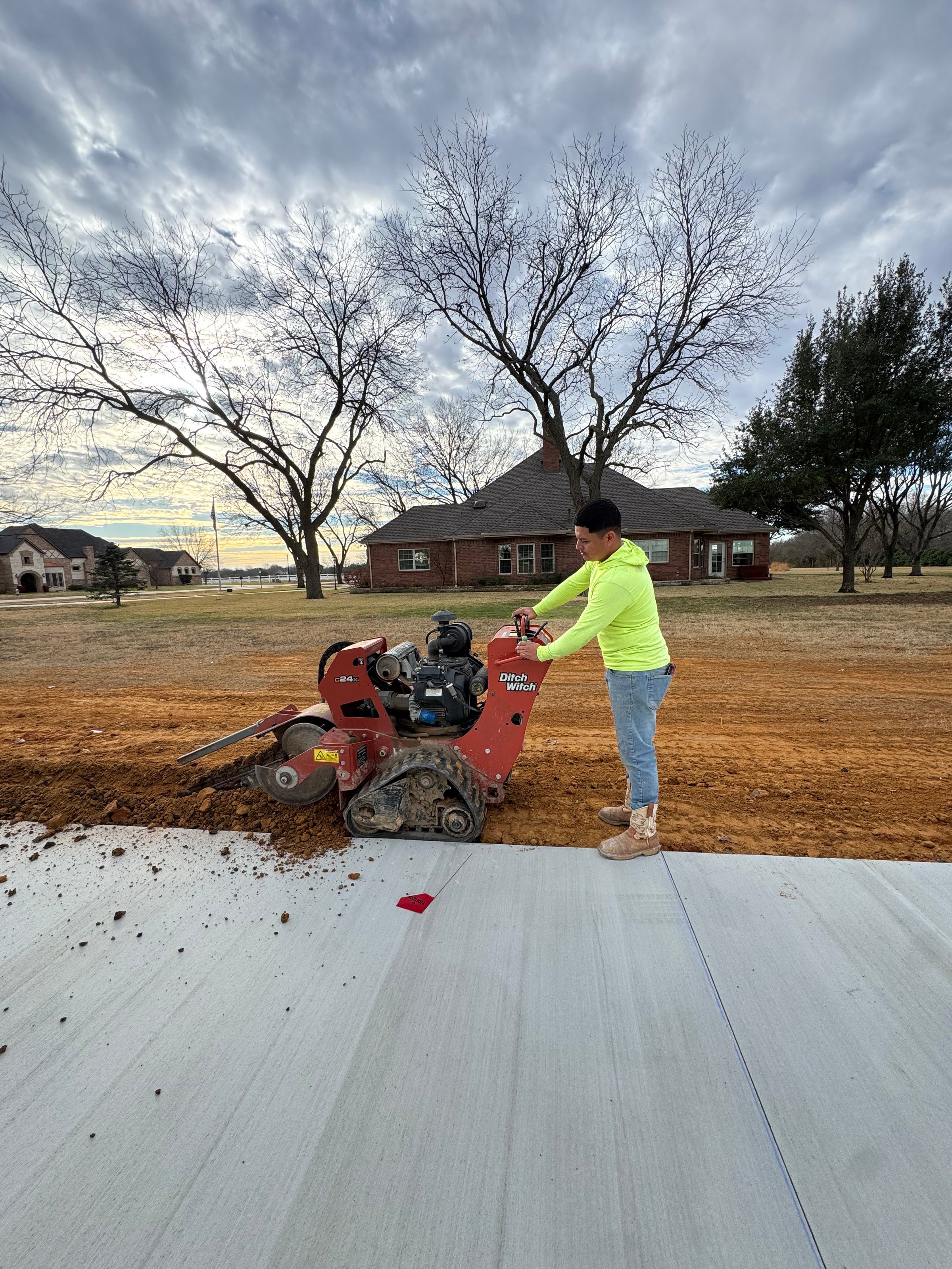 Professional micro-drip irrigation system installation