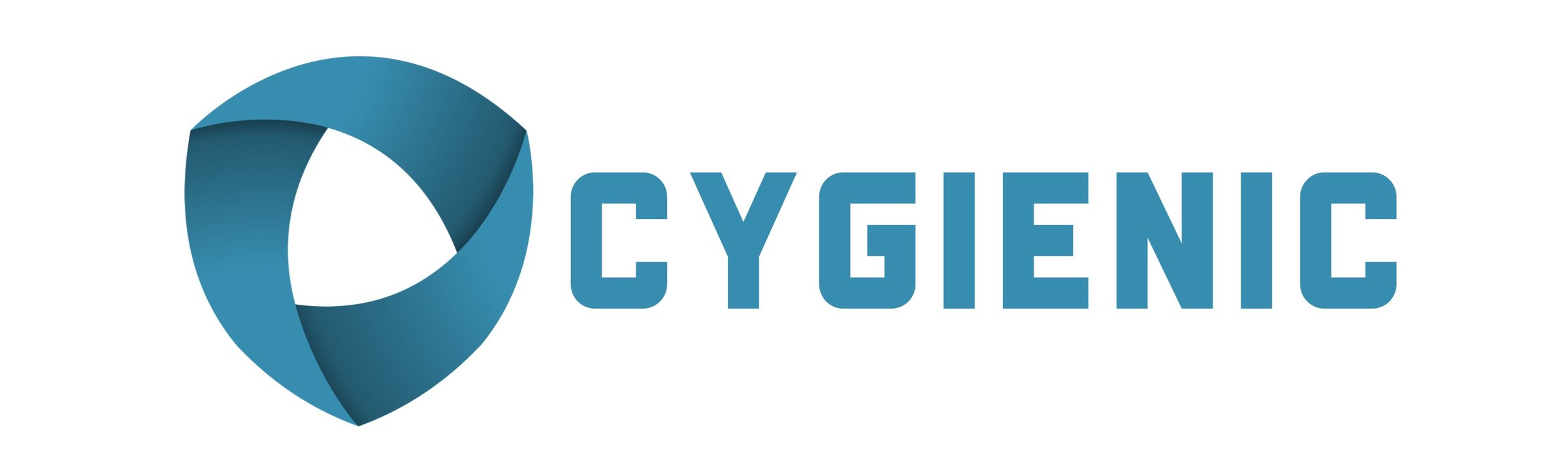 Cygienic logo with orange abstract symbol and blue text. Subtext: Cyber Insurance & Security.