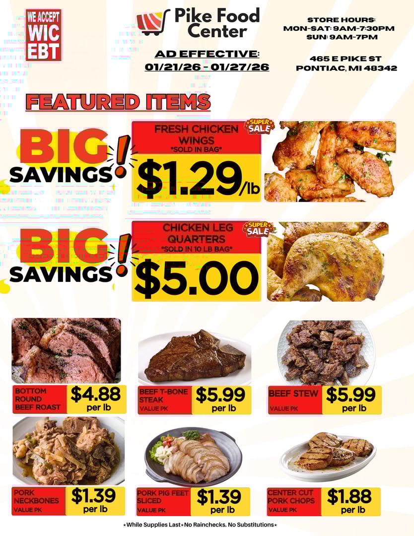 Pike Food Center Weekly Sales Ad Page 1