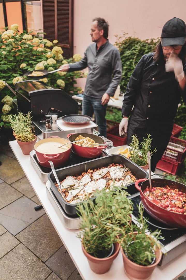 catering im studio g3, münchen