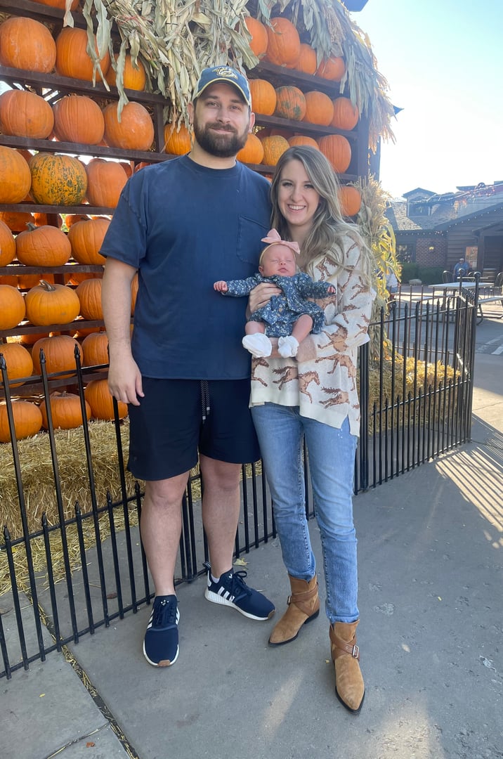Hayley and her husband - The Pumpkin Genie founders