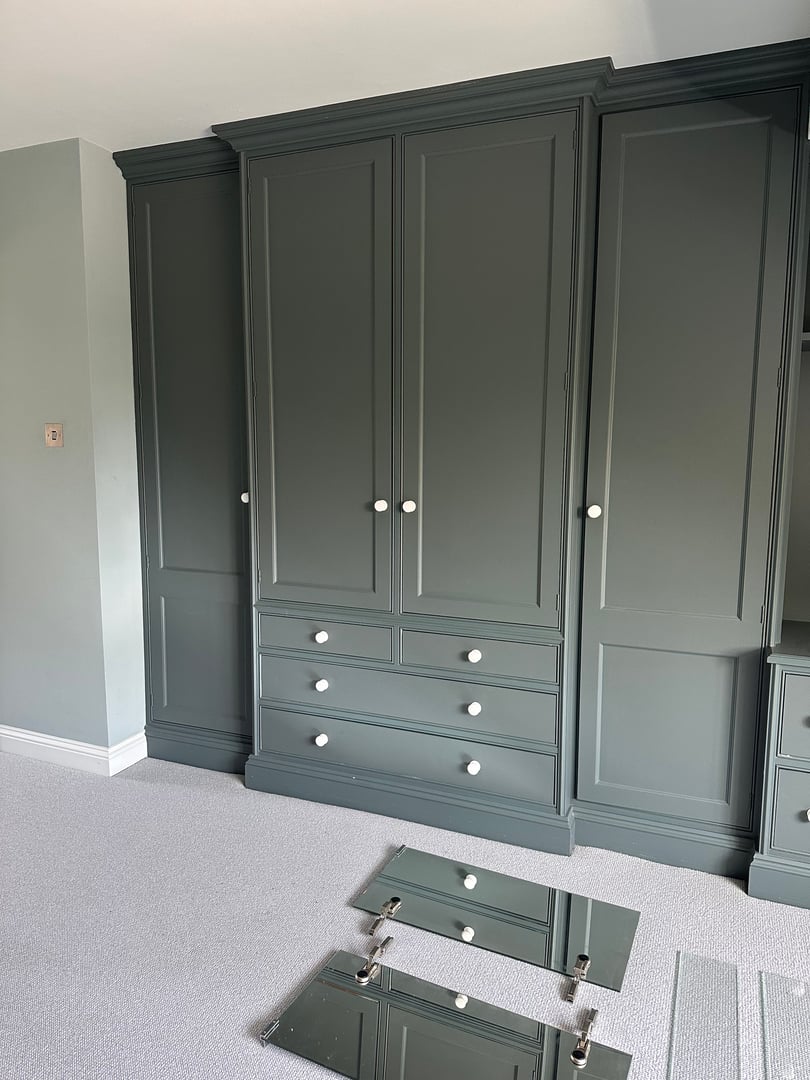 Fitted wardrobes installation in Hertfordshire - custom storage carpentry