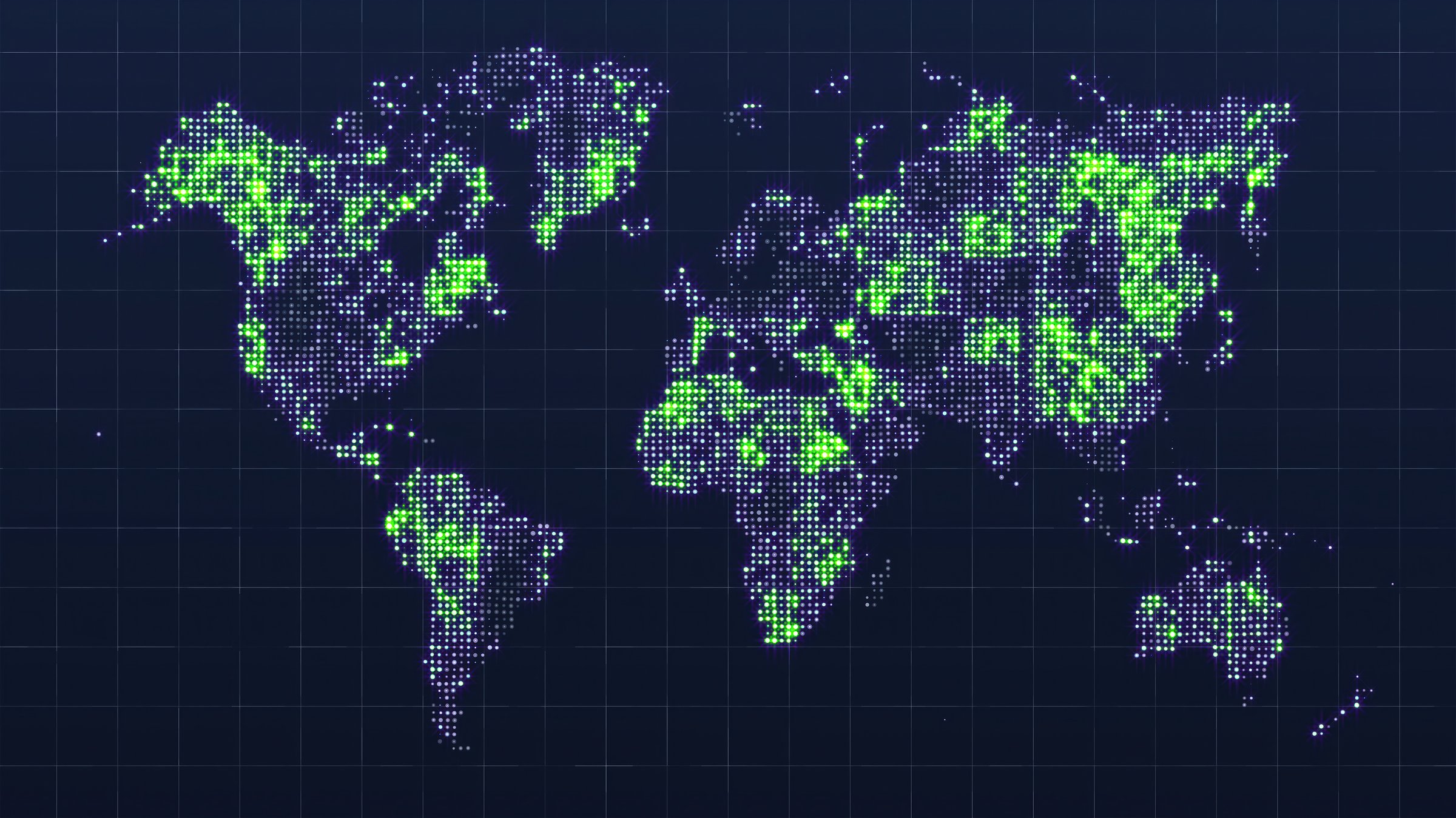 Global technology map. Computer generated 3d render