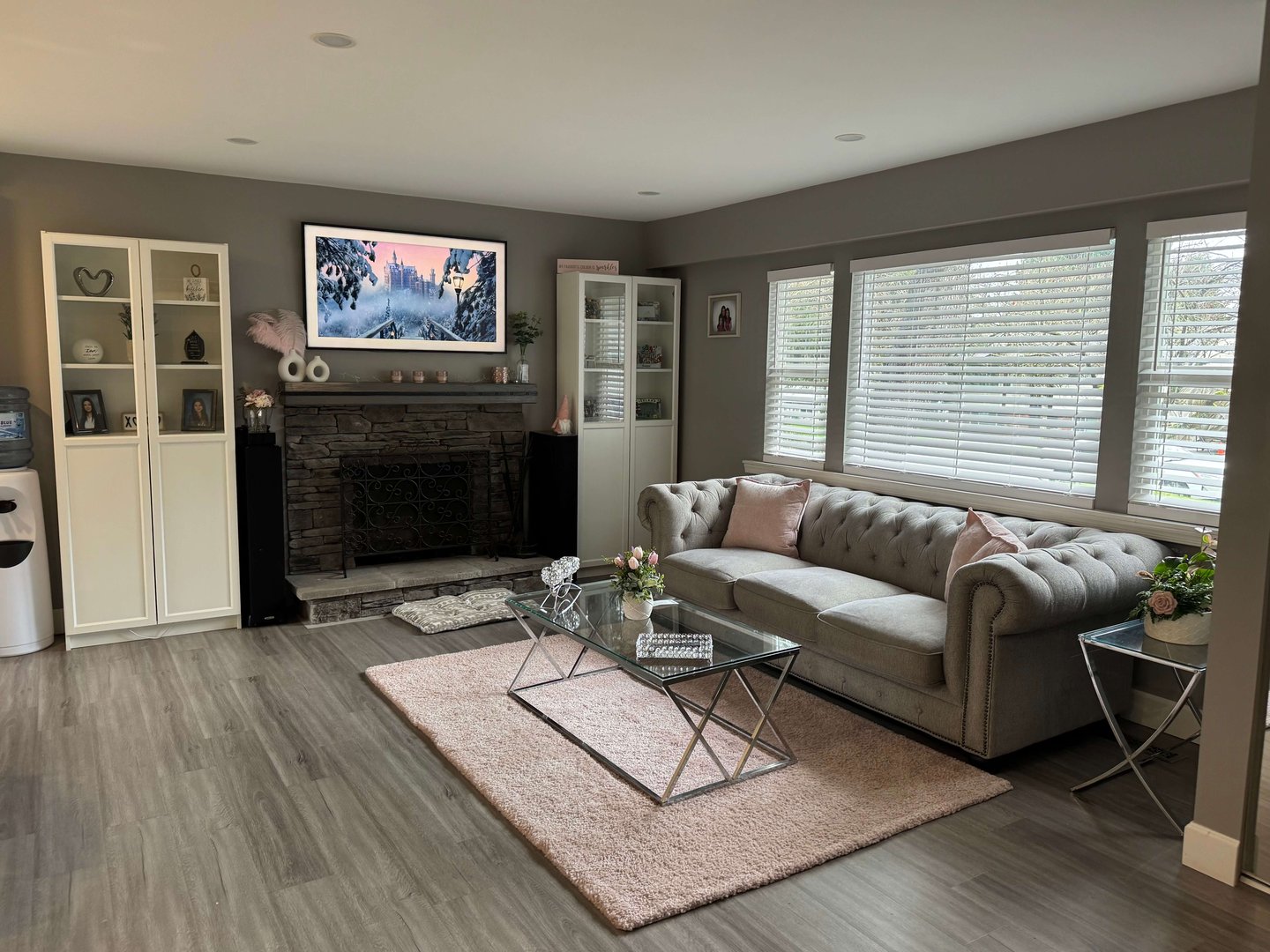 Living room renovation angle