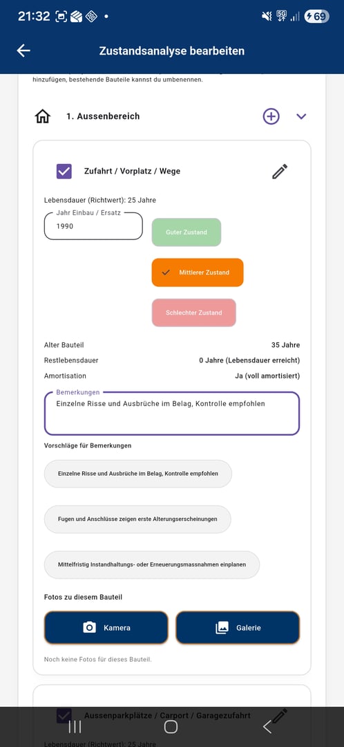 Zustandsanalyse PDF Export
