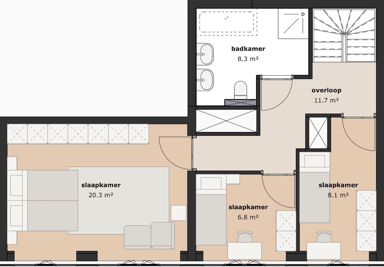 Putgraaf210 - Maisonette 6 Vierde Verdieping