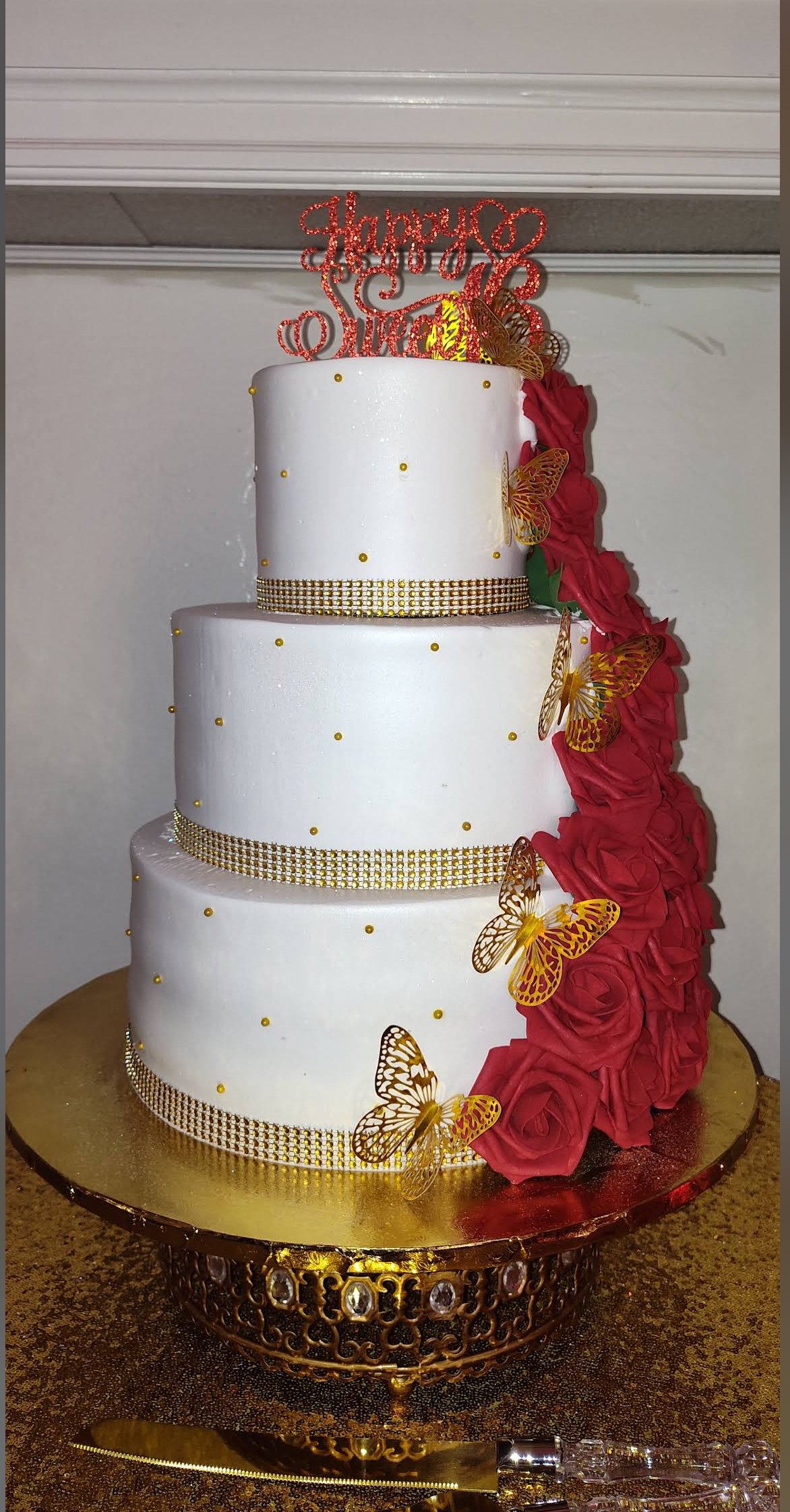 Colorful birthday cake