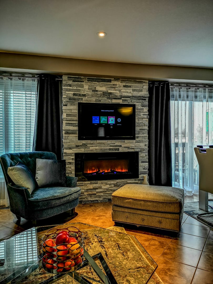 Professional custom fireplace project