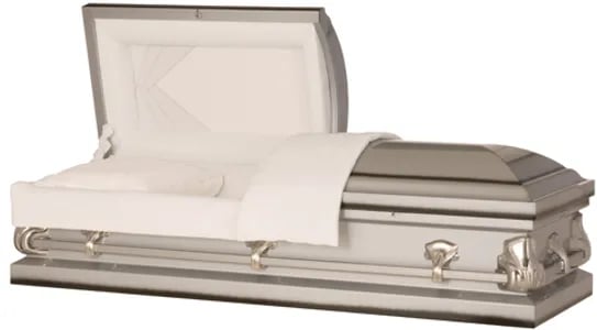 American Economy Silver Casket