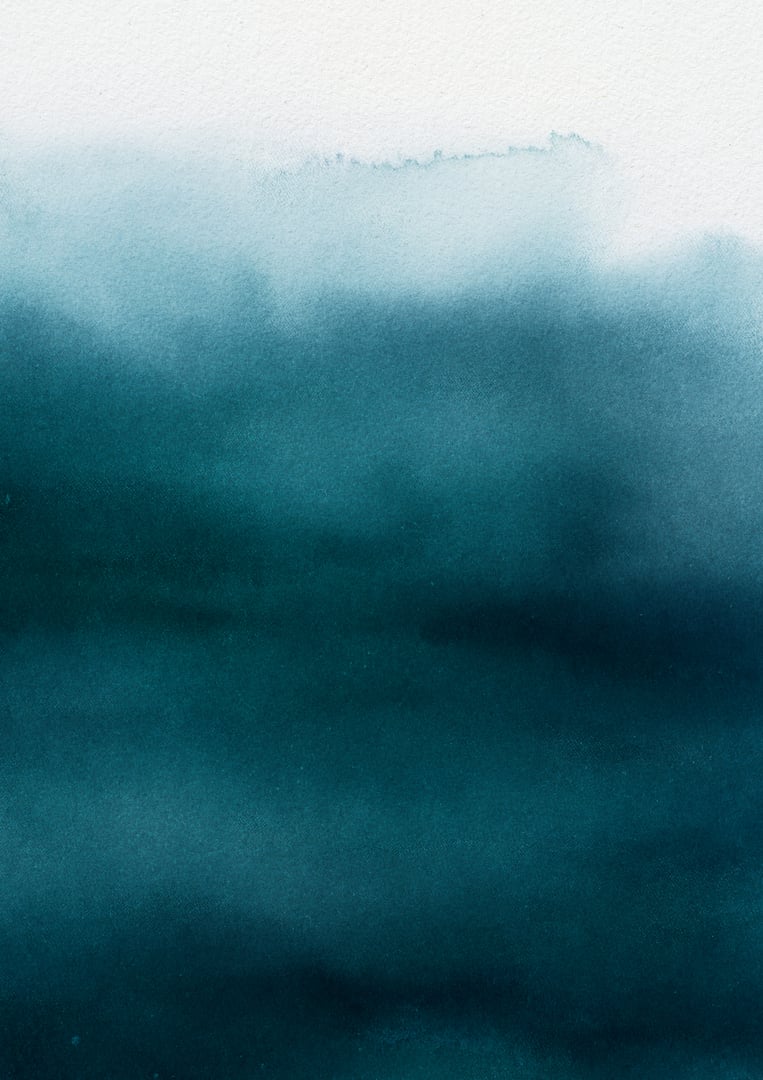 Abstract Watercolor Gradient in Deep Blue Tones