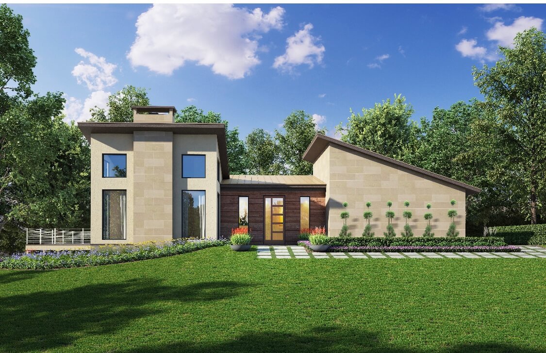 Broken Arrow Residence rendering