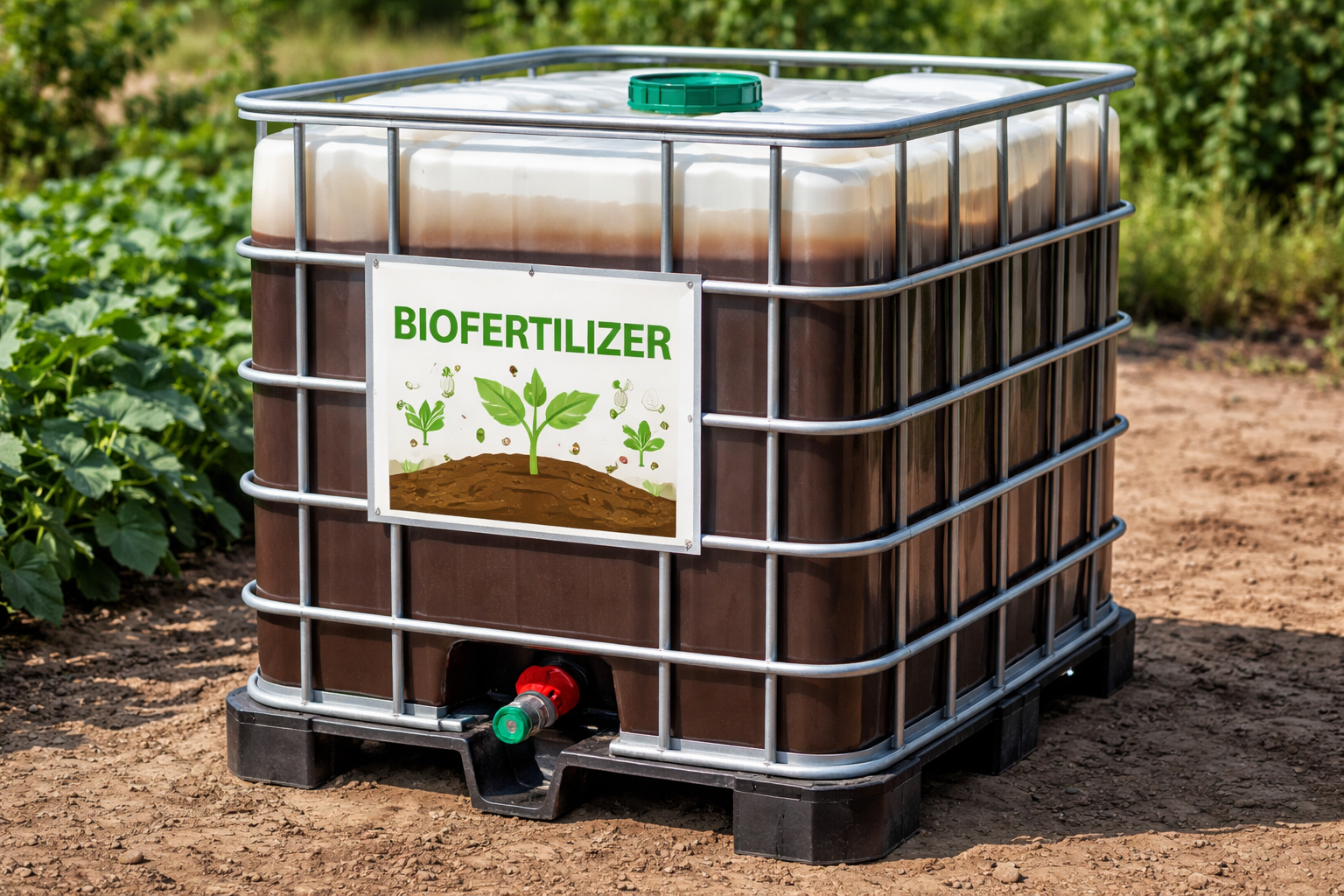 Solar Flow Digester liquid biofertilizer