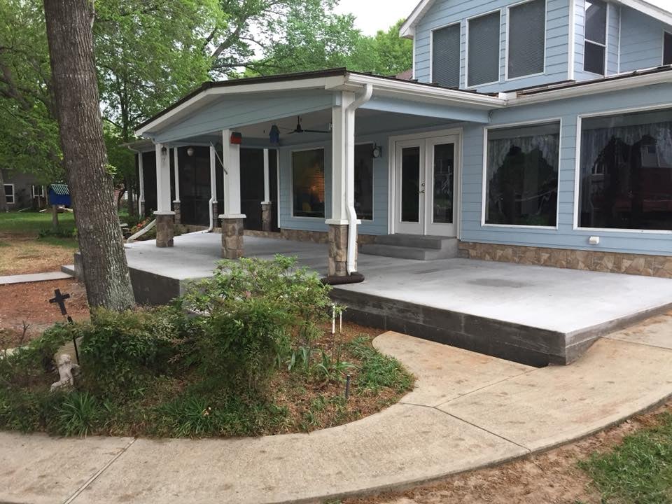 Completed patio renovation