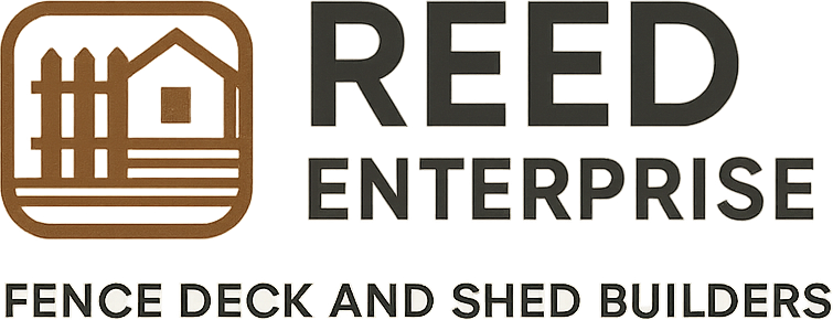 Reed Enterprise Fence Deck and Shed Builders Logo