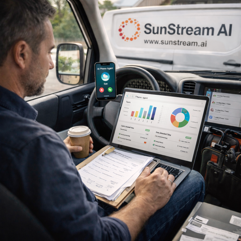 SunStream AI van in action