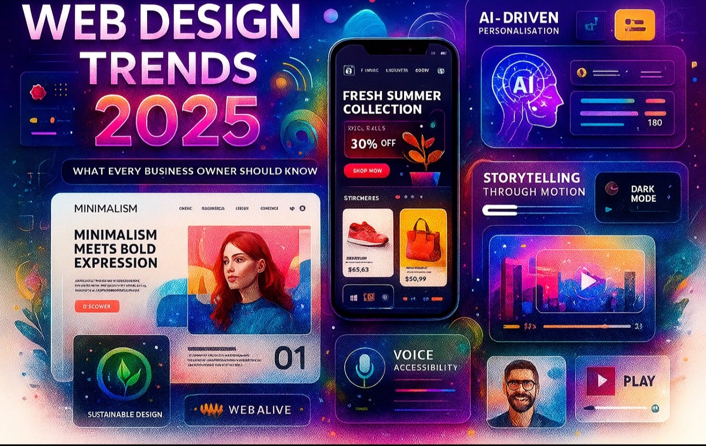 A team of UI/UX web designers is working together to develop a mobile responsive website with preview. Website development concepts UI UX